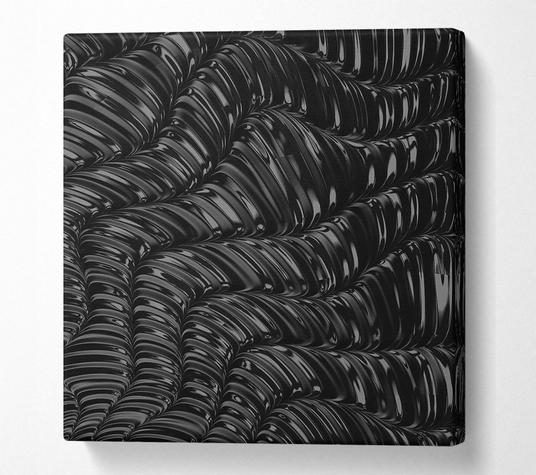  A Canvas Print of Black Liquid Flow Canvas Art