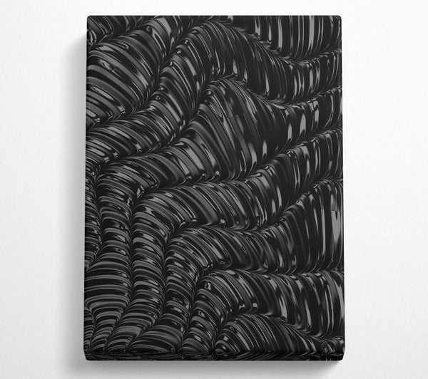  A Canvas Print of Black Liquid Flow Canvas Art