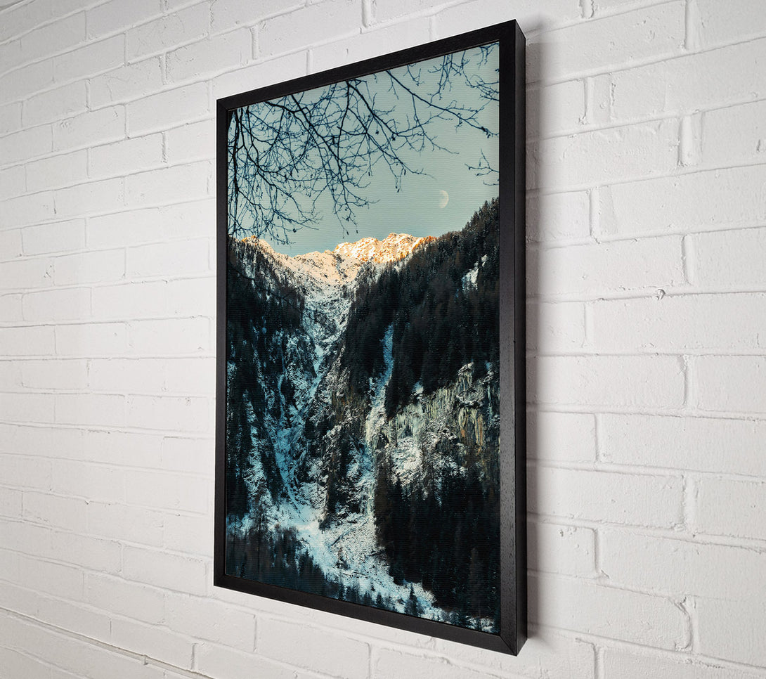  A Canvas Print of Golden Mountain Shadow Canvas Wall Art