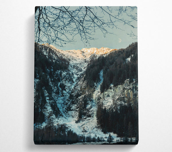  A Canvas Print of Golden Mountain Shadow Canvas Wall Art