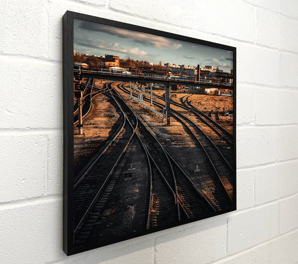 Golden Railroad Tracks