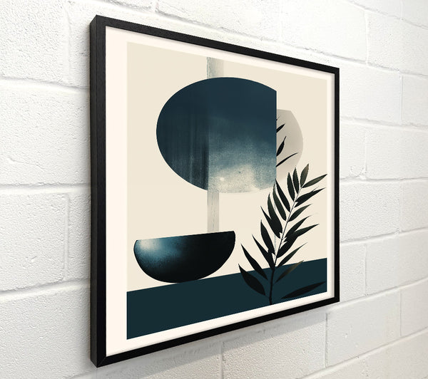 Teal Geometric Bloom