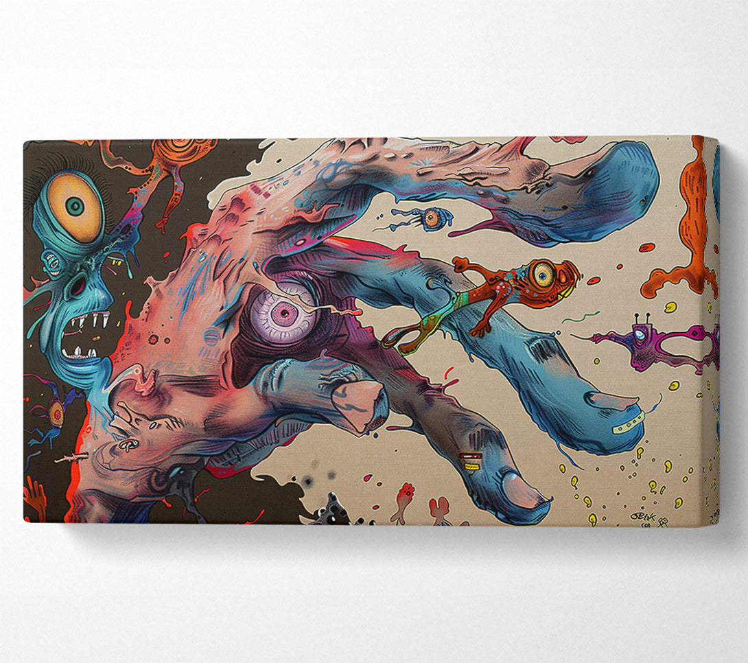  A Canvas Print of Blue Hand Dreamscape Canvas Art