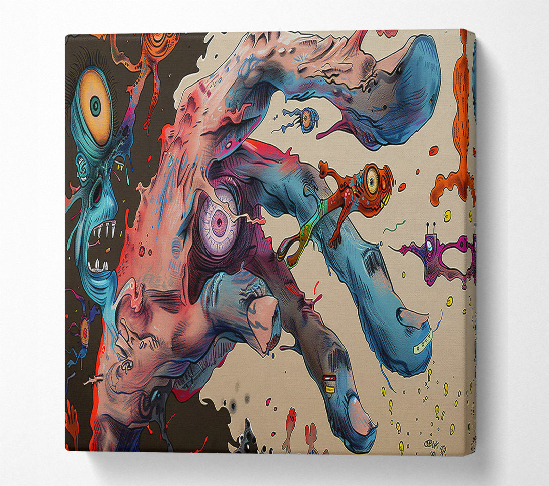  A Canvas Print of Blue Hand Dreamscape Canvas Art