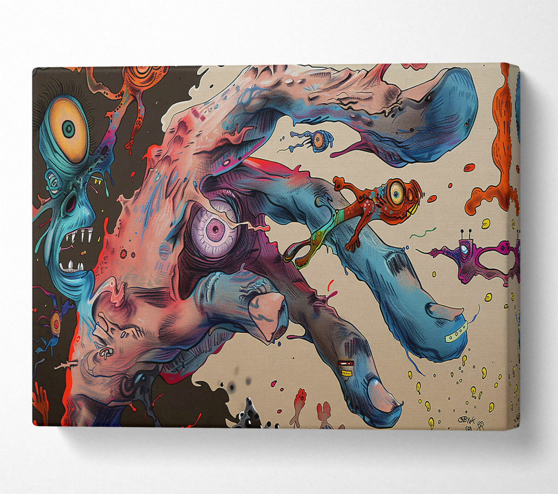  A Canvas Print of Blue Hand Dreamscape Canvas Art