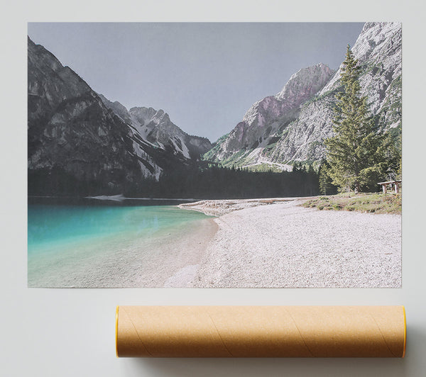 Azure Mountain Serenity Print