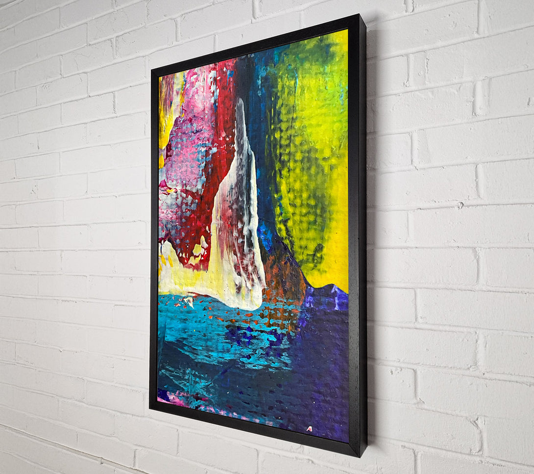  A Canvas Print of Teal Abstract Landscape Canvas Wall Art