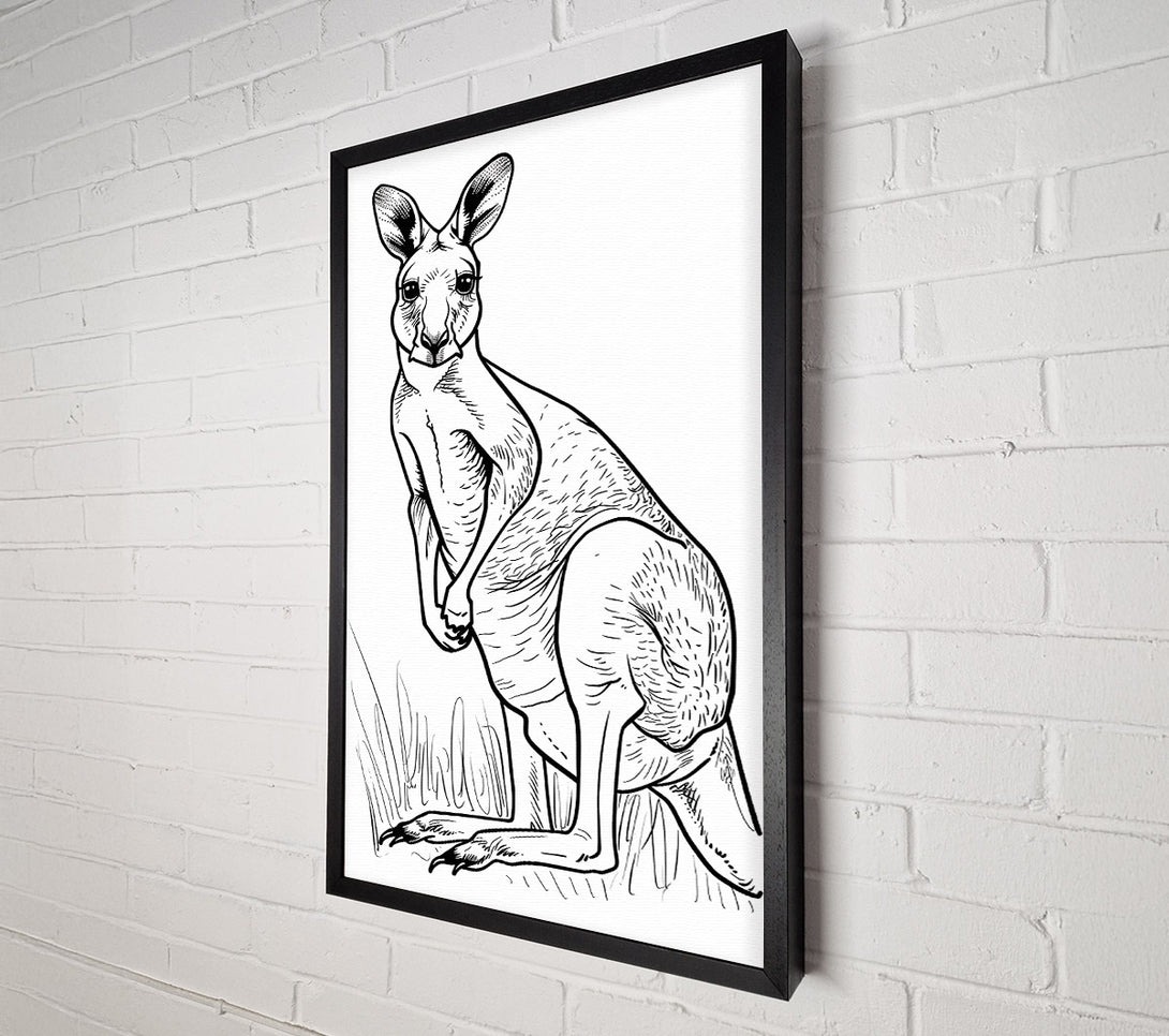  A Canvas Print of The Grey Hopper Canvas Print