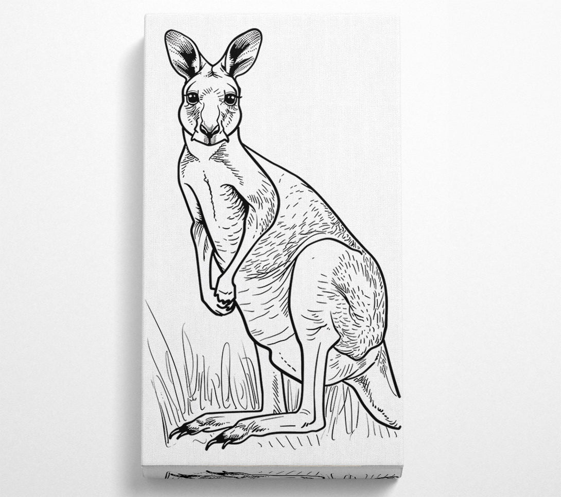  A Canvas Print of The Grey Hopper Canvas Print