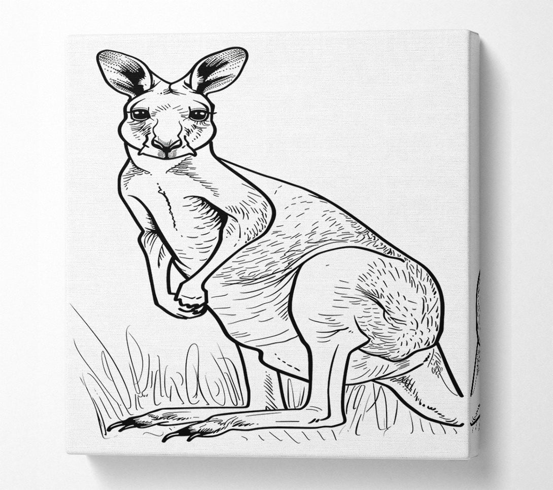  A Canvas Print of The Grey Hopper Canvas Print