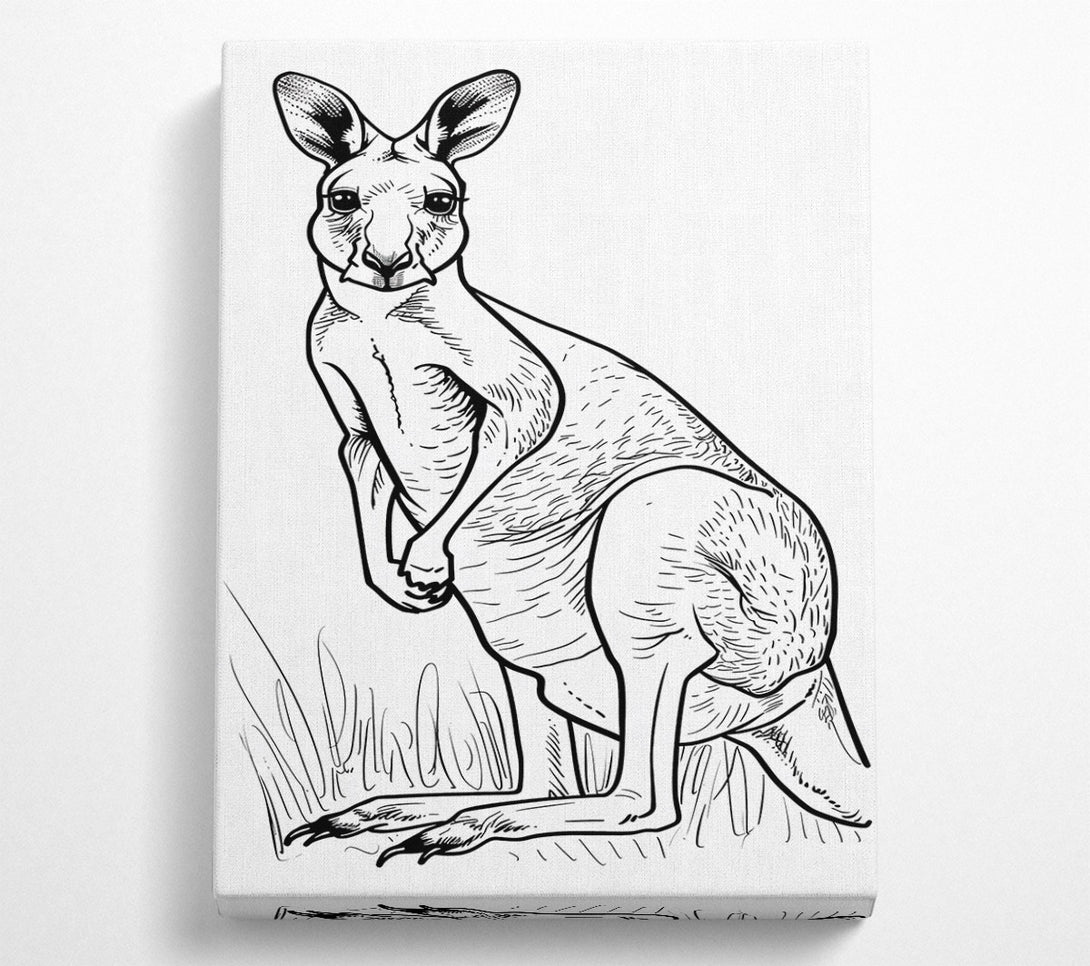  A Canvas Print of The Grey Hopper Canvas Print