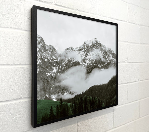 White Peaks And Fog