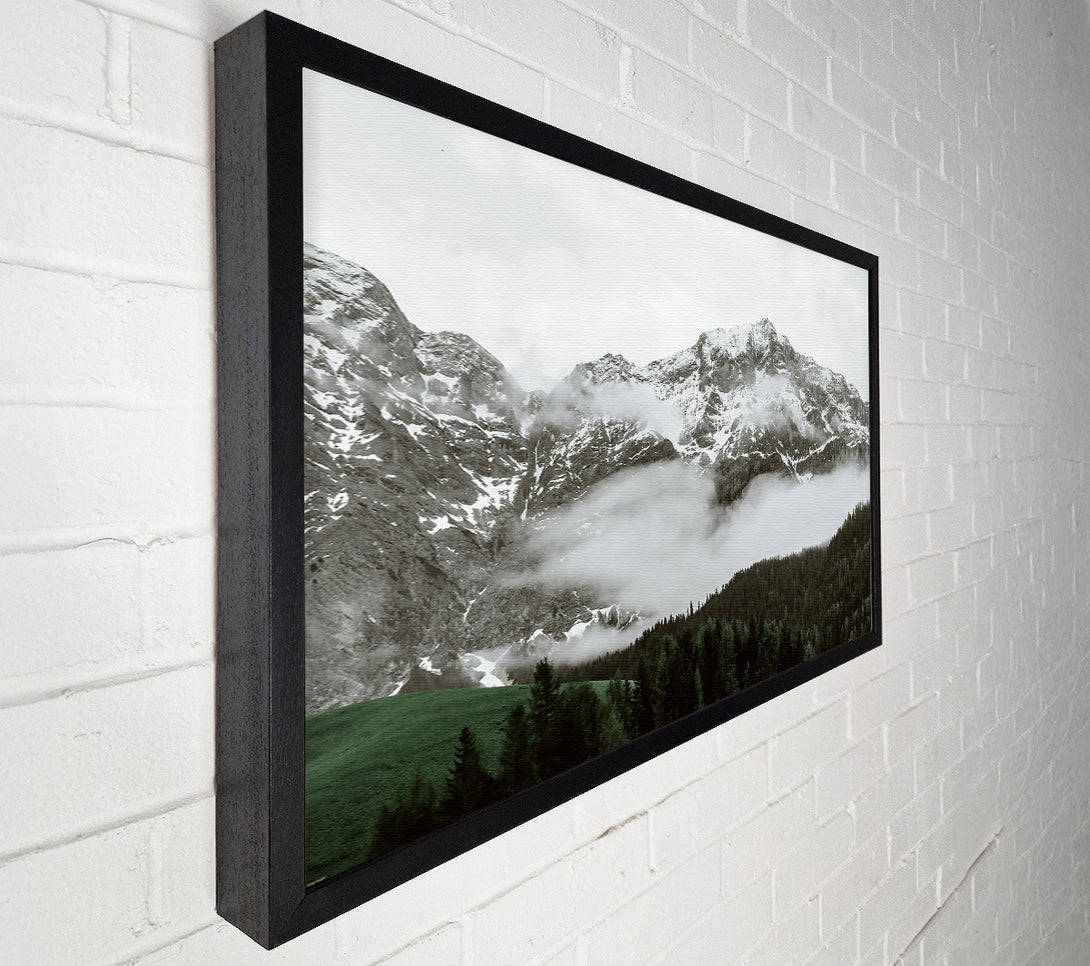  A Canvas Print of White Peaks And Fog Canvas Print