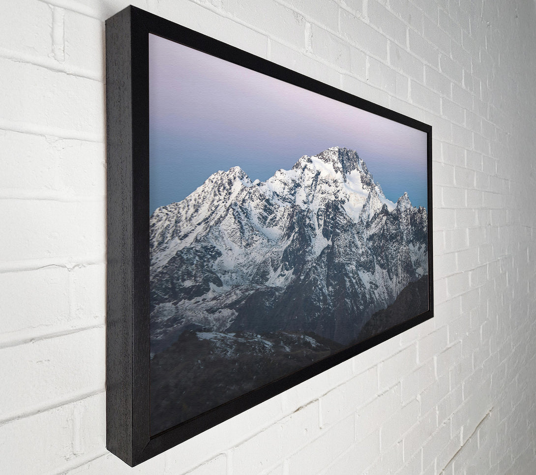 A Canvas Print of Lavender Mountain Range Canvas Art