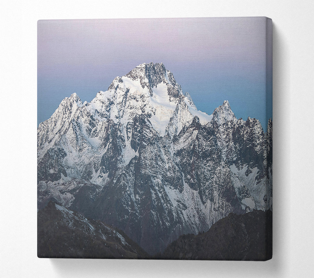  A Canvas Print of Lavender Mountain Range Canvas Art