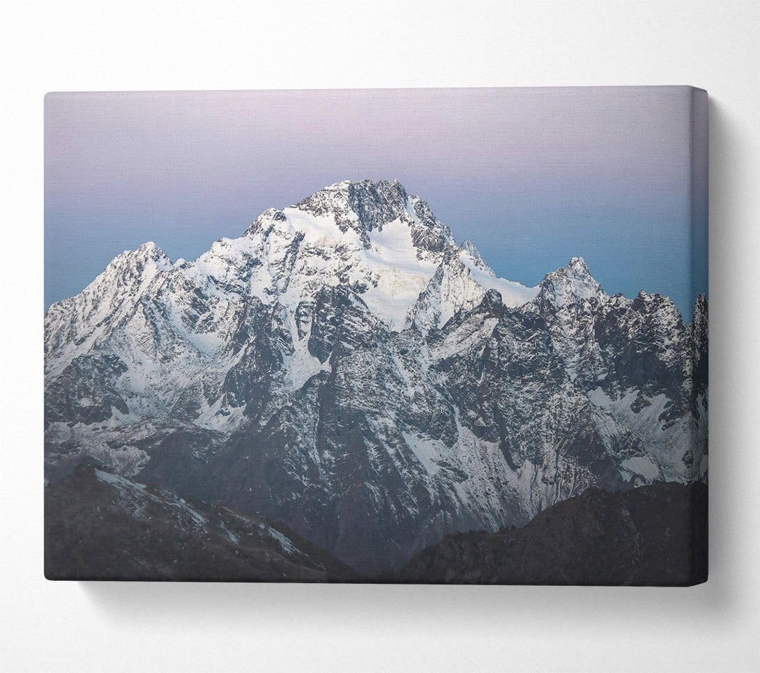  A Canvas Print of Lavender Mountain Range Canvas Art
