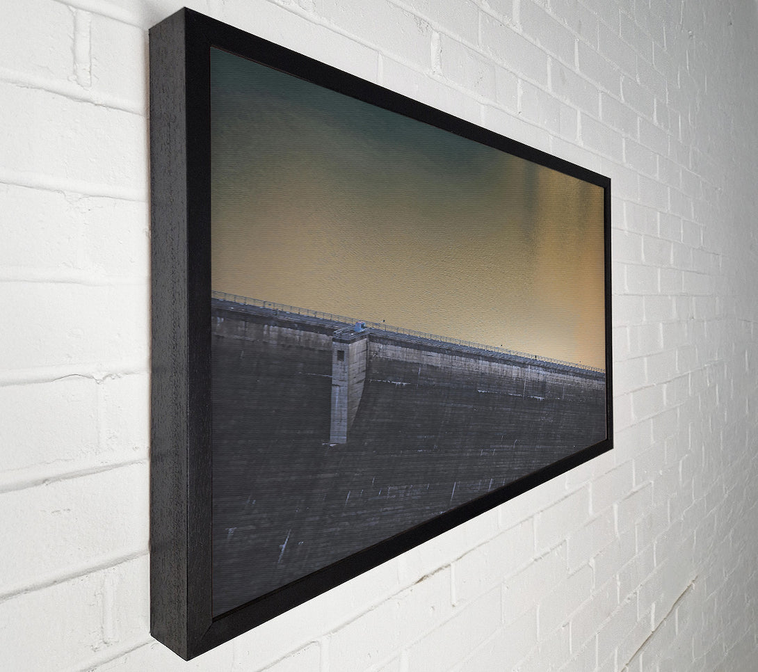  A Canvas Print of Golden Dam Wall Canvas Print