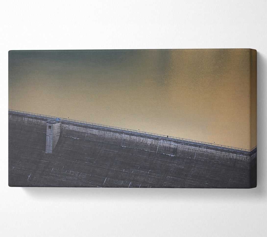  A Canvas Print of Golden Dam Wall Canvas Print