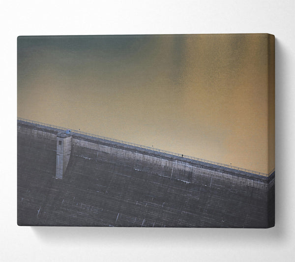  A Canvas Print of Golden Dam Wall Canvas Print