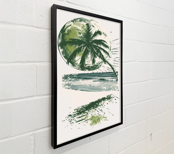 Green Palm Sunset