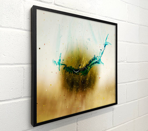 Golden Teal Splash