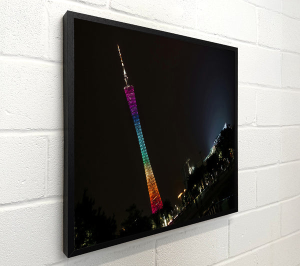 Purple Tower Of Light