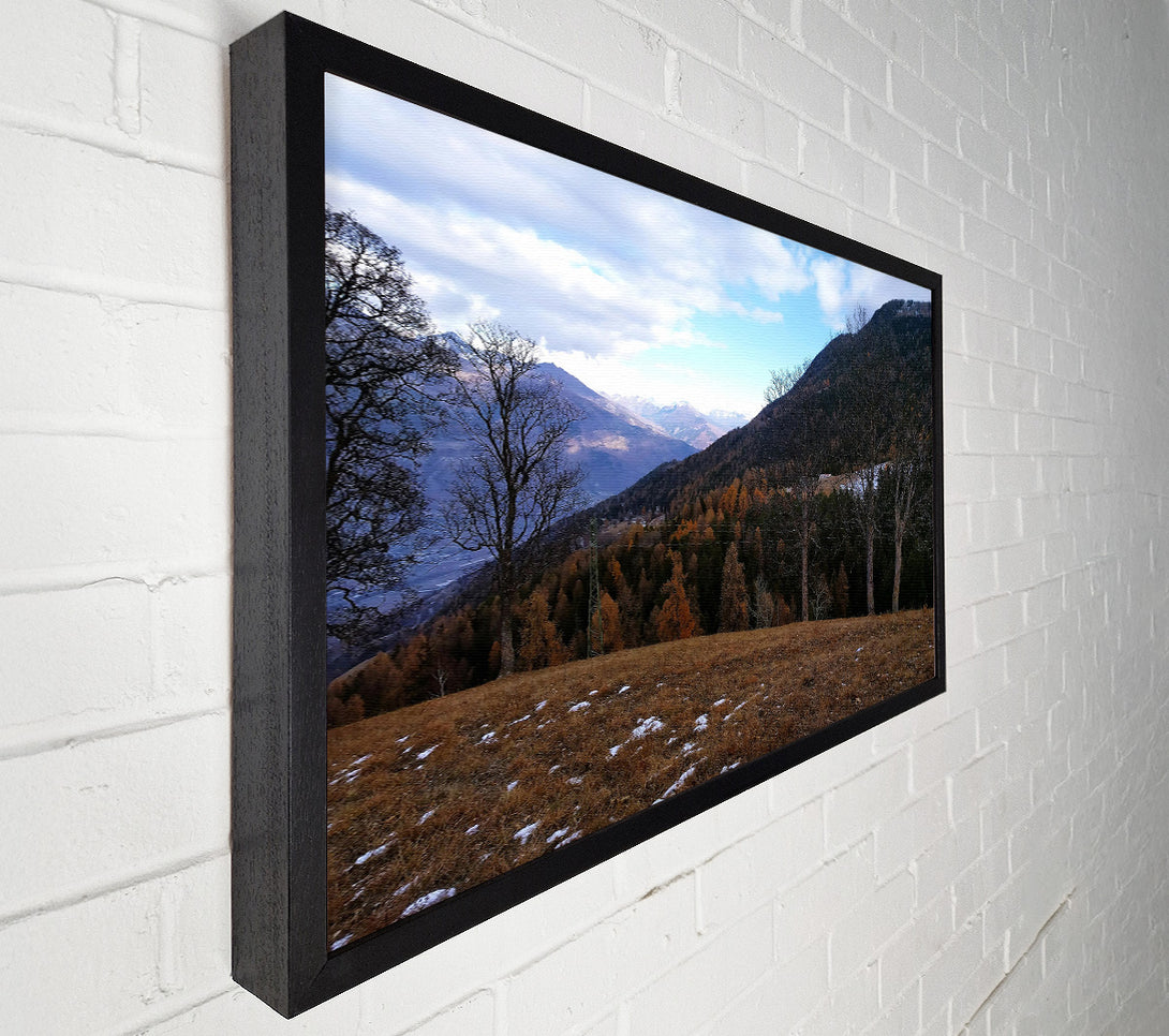 A Canvas Print of Brown Mountains View Canvas Wall Art