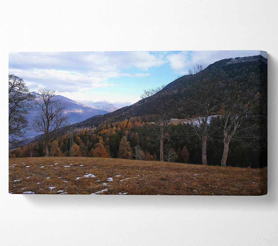 A Canvas Print of Brown Mountains View Canvas Wall Art