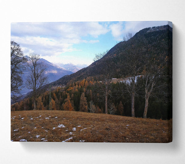  A Canvas Print of Brown Mountains View Canvas Wall Art