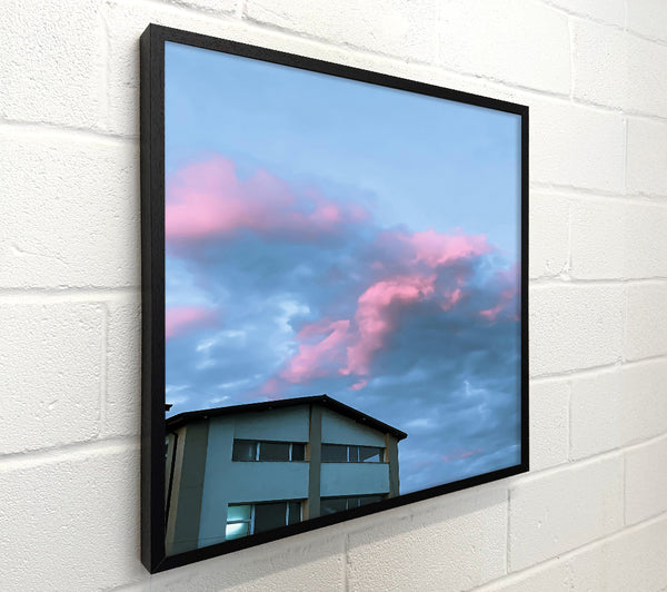 Pink Clouds And Building
