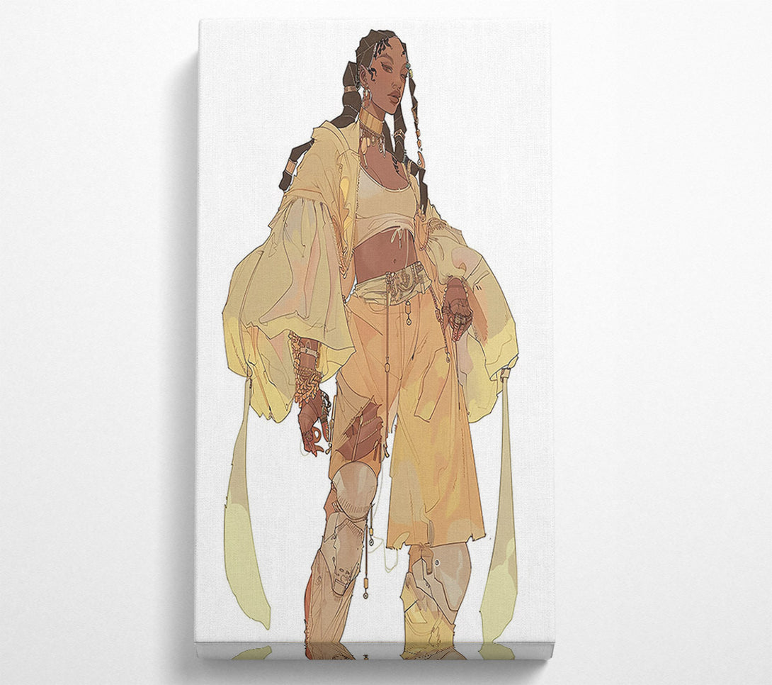  A Canvas Print of Golden Hour Warrior Canvas Wall Art