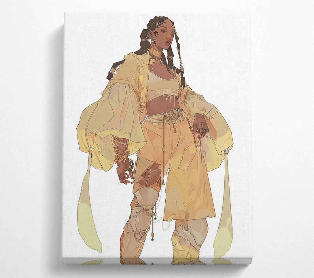  A Canvas Print of Golden Hour Warrior Canvas Wall Art