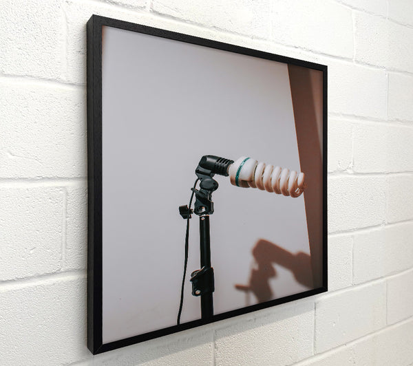White Spiral Light Stand