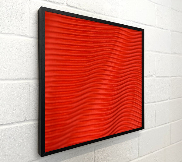 Crimson Pleated Waves
