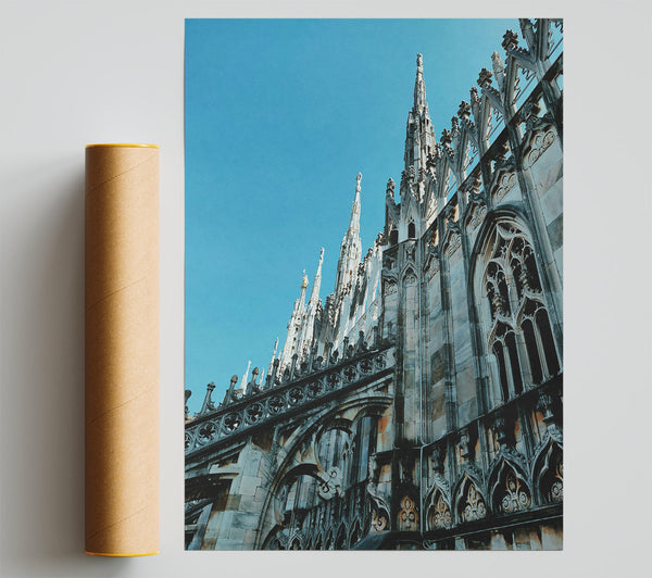 Grey Stone Gargoyles Print