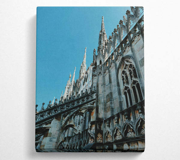  A Canvas Print of Grey Stone Gargoyles Canvas Wall Art