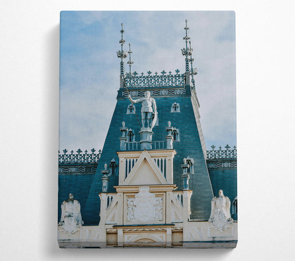  A Canvas Print of Azure Guardian'S Watch Canvas Art