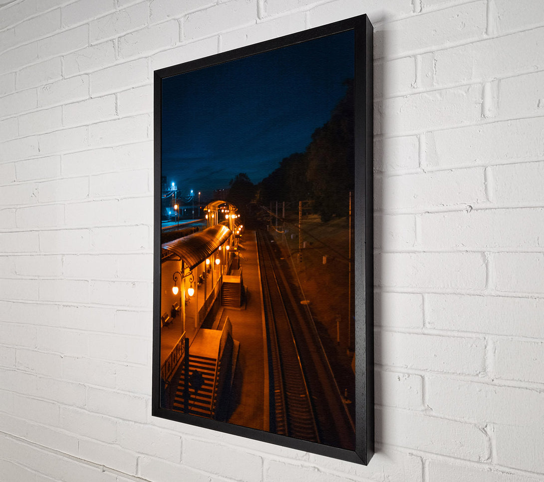  A Canvas Print of Golden Hour Station Canvas Wall Art