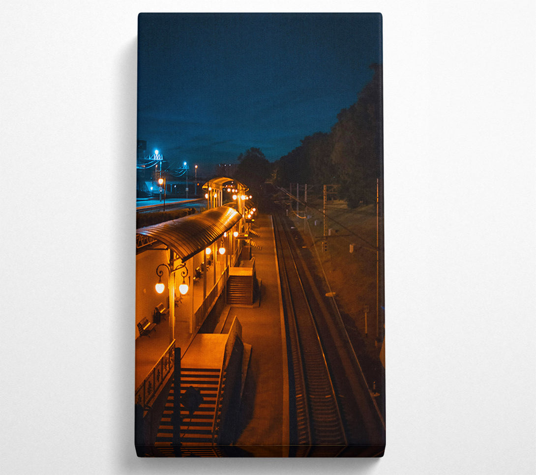  A Canvas Print of Golden Hour Station Canvas Wall Art