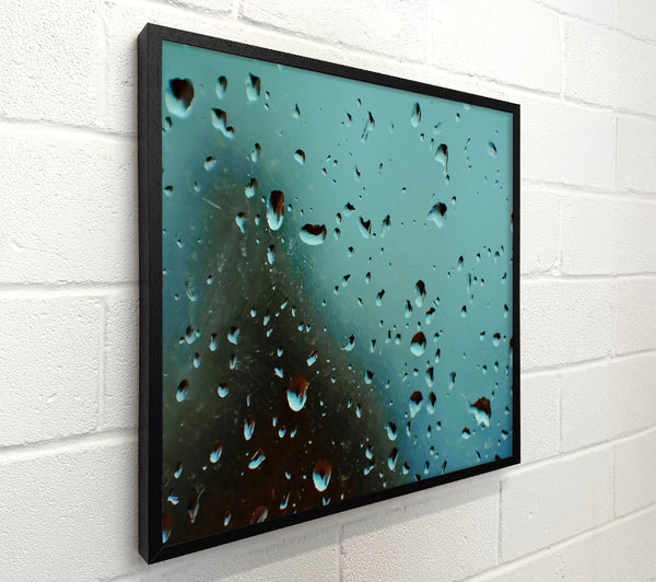Teal Rain Drops
