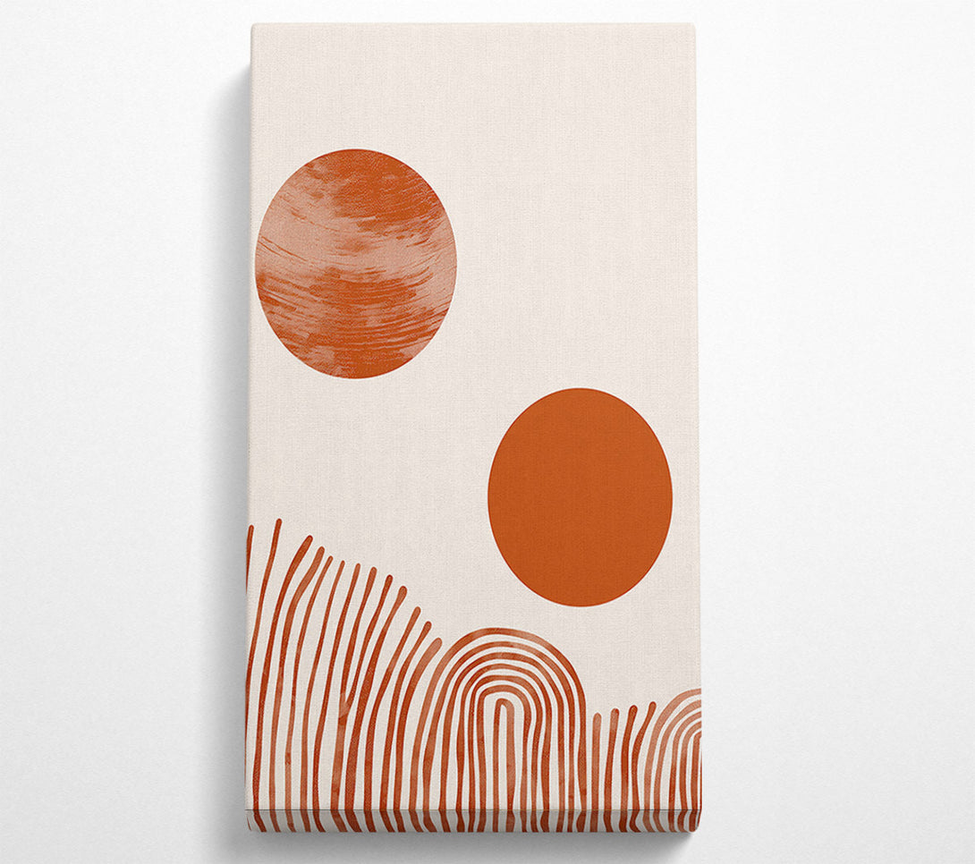  A Canvas Print of Terracotta Sunsets Canvas Wall Art