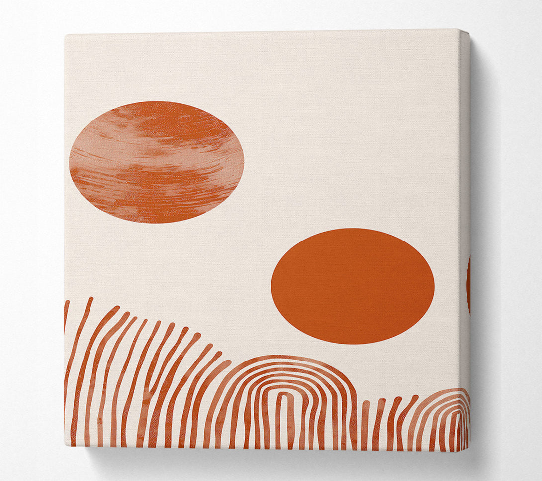  A Canvas Print of Terracotta Sunsets Canvas Wall Art