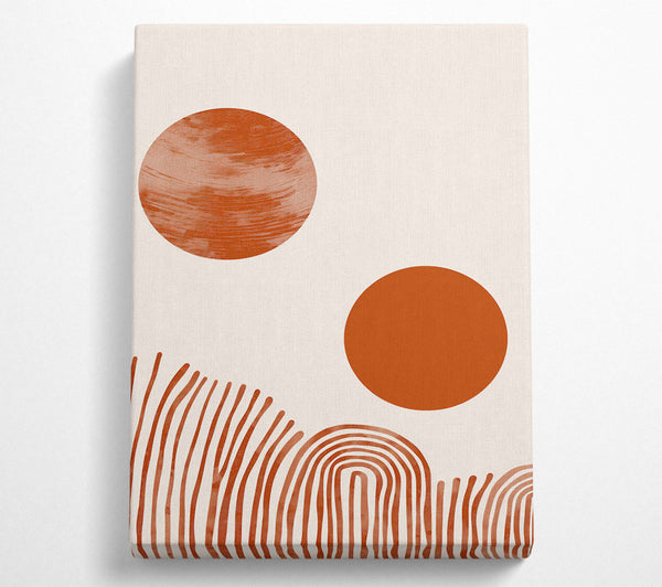  A Canvas Print of Terracotta Sunsets Canvas Wall Art