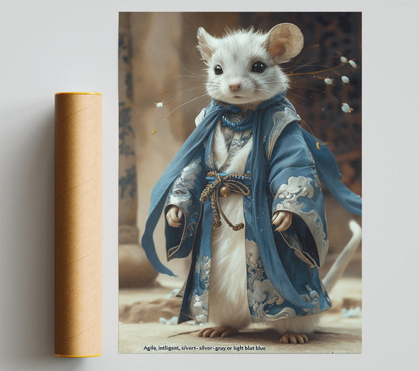Azure Robe Of Wisdom Poster
