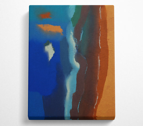  A Canvas Print of Azure Coastal Dreams Canvas Wall Art