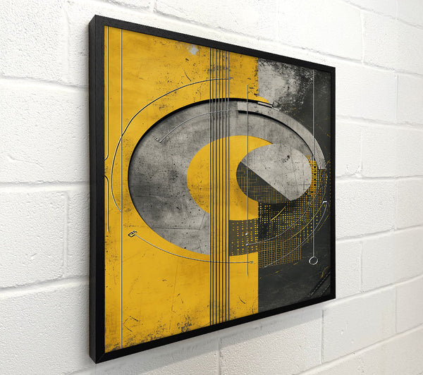 Yellow Geometric Abstraction