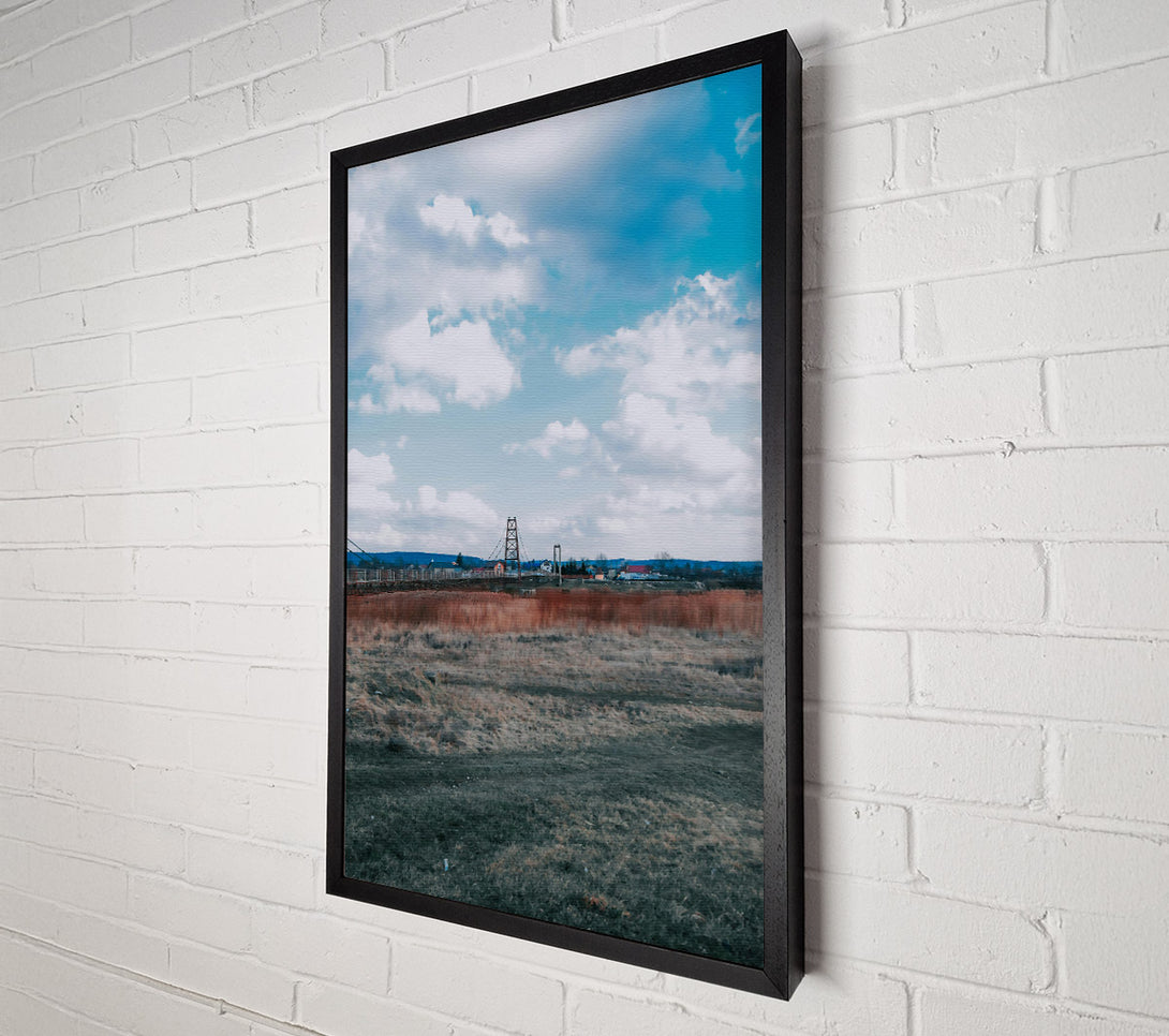  A Canvas Print of Blue Sky Bridge Canvas Print