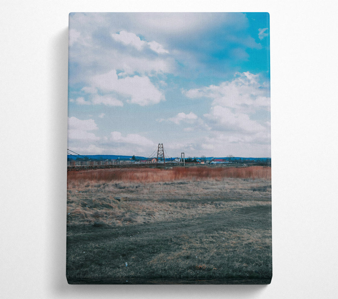  A Canvas Print of Blue Sky Bridge Canvas Print