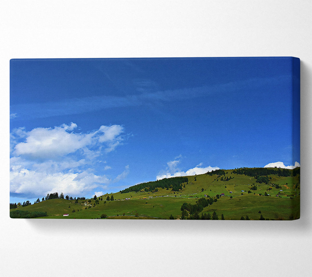  A Canvas Print of Azure Hillscape Canvas Art
