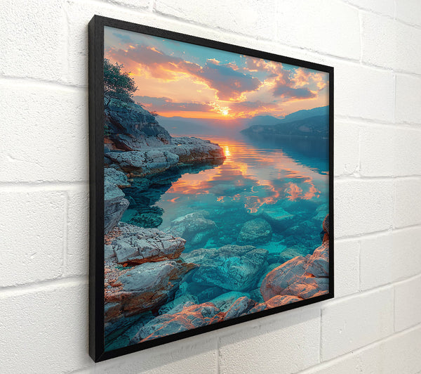 Turquoise Sunset Waters